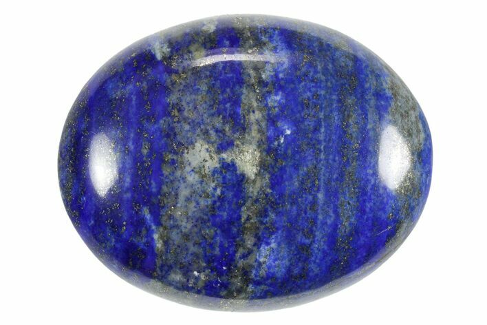 Polished Lapis Lazuli Palm Stone - Pakistan #352523